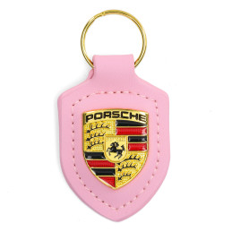 Breloc cu emblema PORSCHE roz