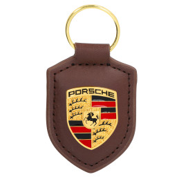 Breloc Porsche - culoare maro
