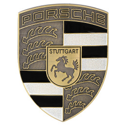 Emblemă cu logo-ul Porsche...