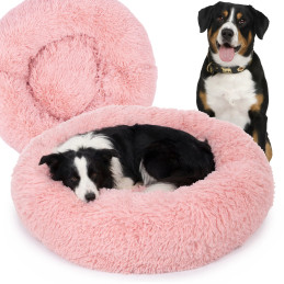 Roz Pluș confortabil Pat...